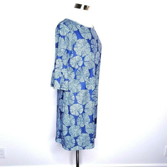PALM BEACH Blue Sand Dollar UV 50 Shift Dress - Picture 2 of 11
